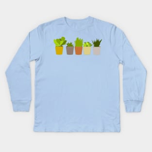 Colorful plants Kids Long Sleeve T-Shirt